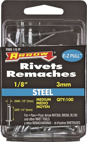 Rivet 1-8x1-4in Medium Steel