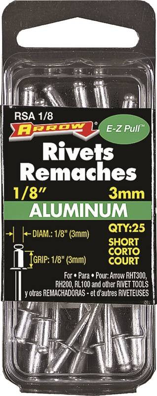 Rivet 1-8 X 1-8in Short Alum