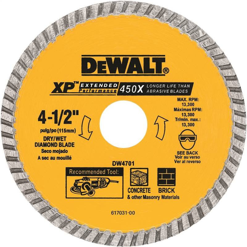 4-1-2 Dry Cut Diamond Blade