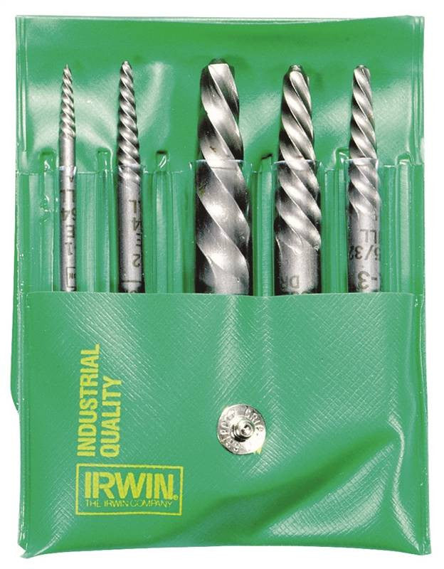 Extractor Screw Set 5pc Spiral