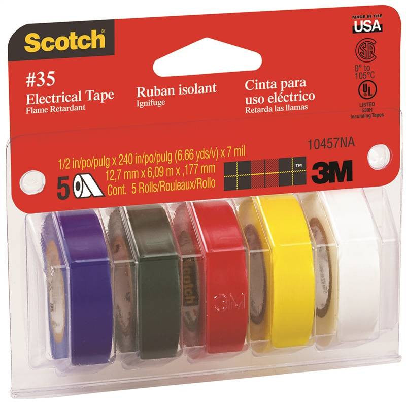 Asst Colored Electrical Tape