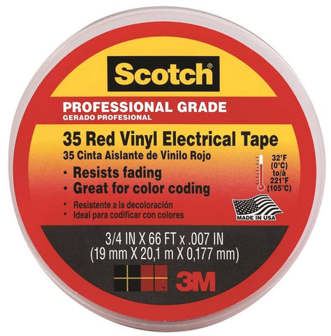 3-4 Red Electrical Tape