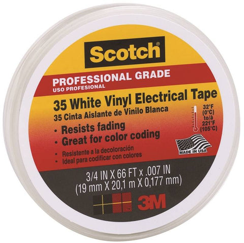3-4 White Electrical Tape