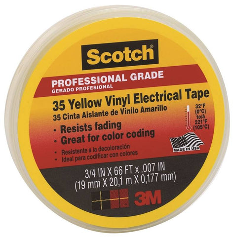 3-4 Yellow Electrical Tape