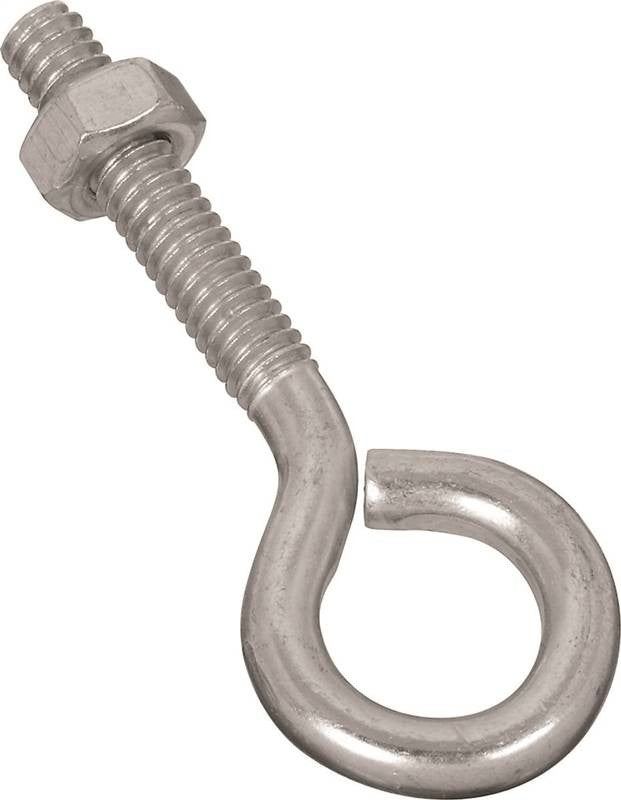 Eye Bolt W-nut 1-4x2-1-2in Znc