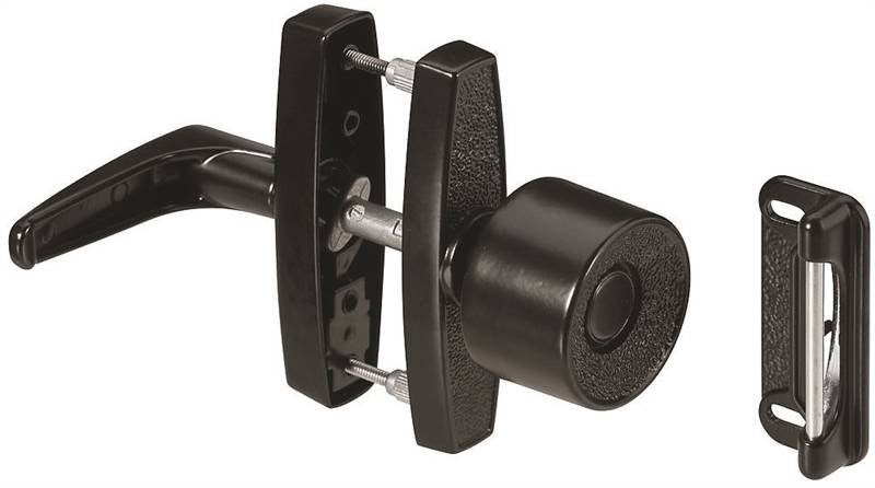 Door Latch Knob-lever Blk