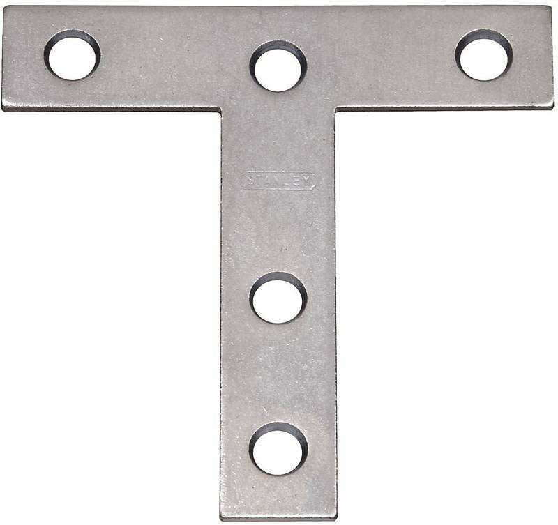 Plate T Steel 3x3in Zinc Pltd