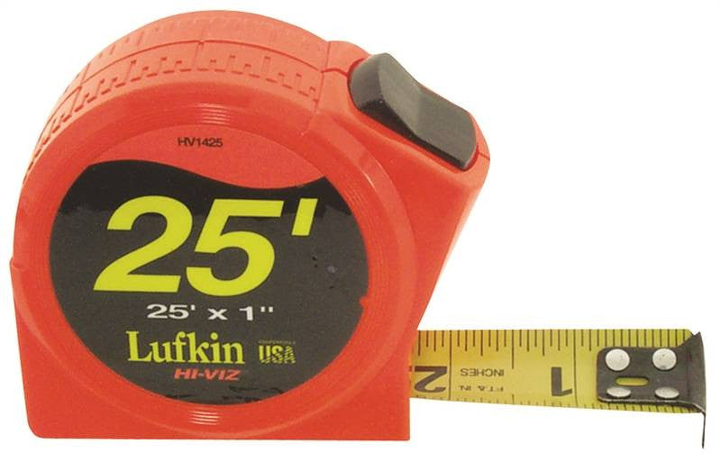 Rule Tape 25ftx1in Org Hi-viz