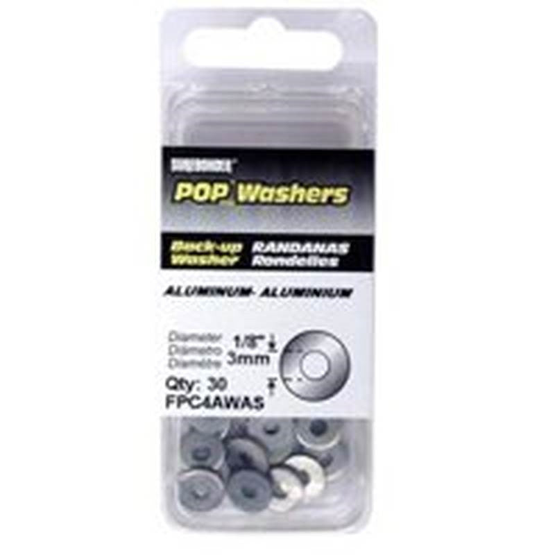 Rivet Washer 1-8in Alum Pk30