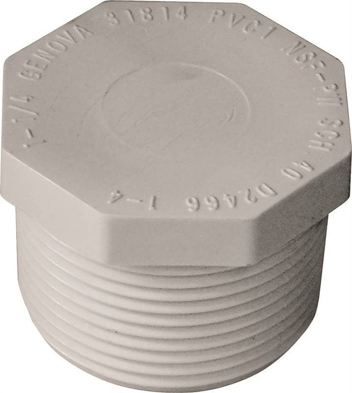 Plug Pvc Mip 1-1-4 In