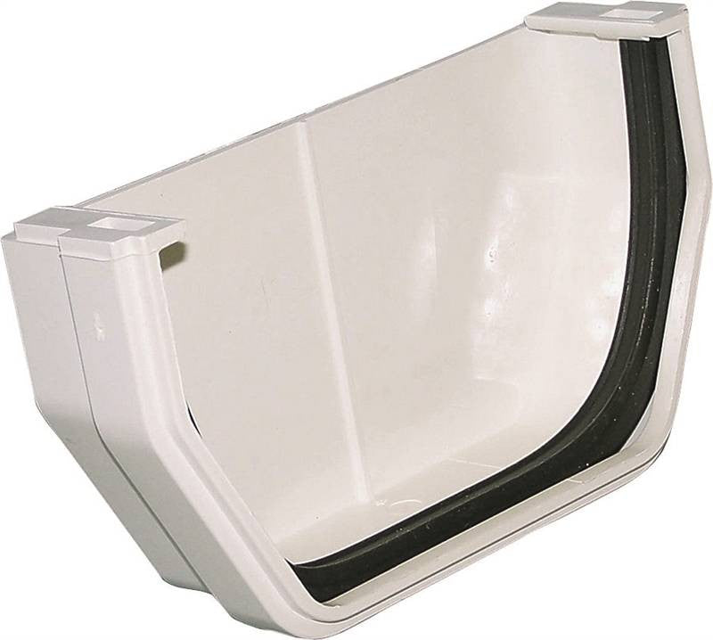 Gutter End Cap Outside White