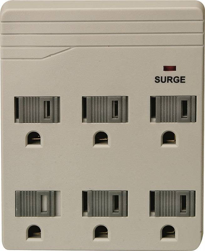 Tap Surge 6 Outlets 750j Gray