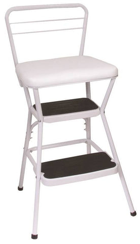 Stool Counter Chair-step Wht
