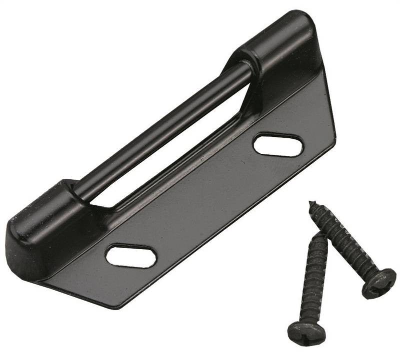 Door Strike Plate Replmt Black