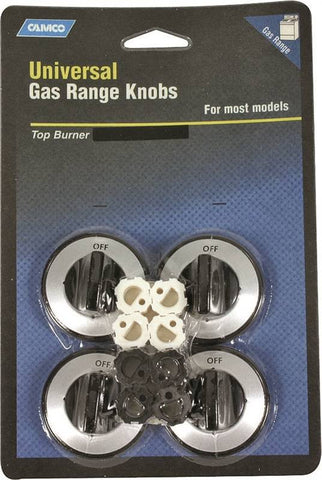 Knob Burner Gas Range Black