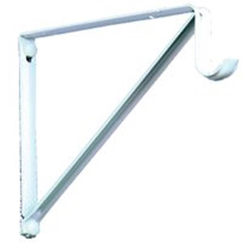 Bracket Shelf-rod Non-adj Wht