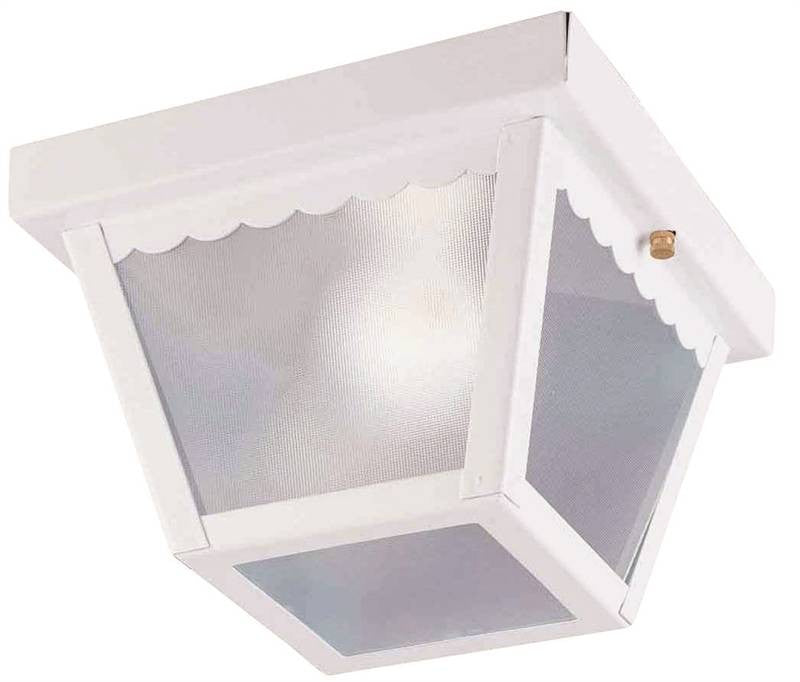 Fixture Porch Cmnt 1lt White