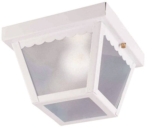 Fixture Porch Cmnt 1lt White