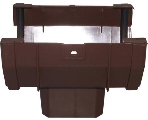 Gutter Drop Outlet Front Brown