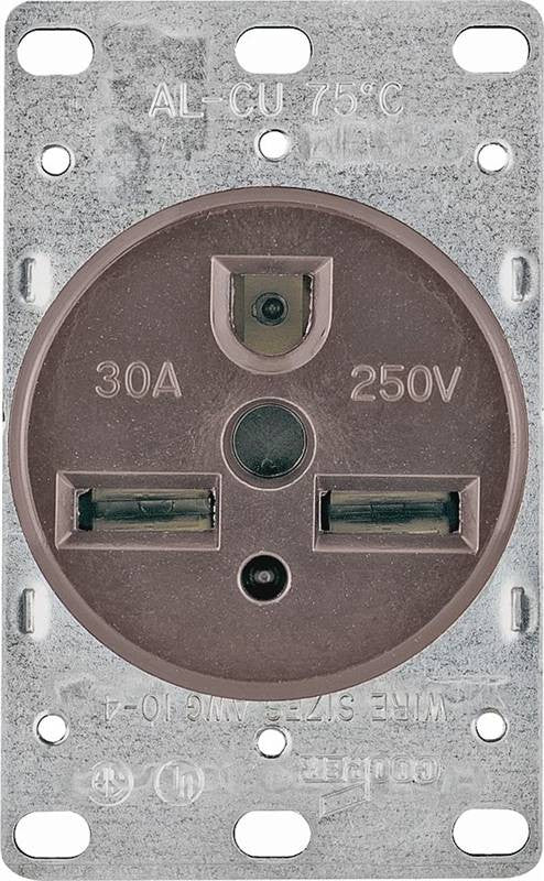 Receptacle 30a 250v Blk