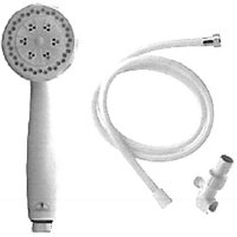 Shower Hand-held Kit 3-pos Wht