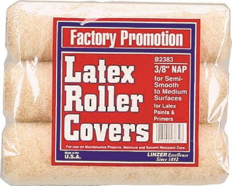 Roller Cover Latex 3pk 9x3-8in