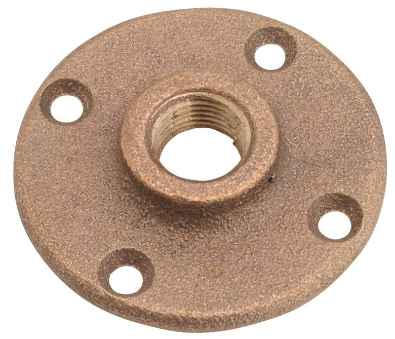 Floor Flange Brass 1-2 In