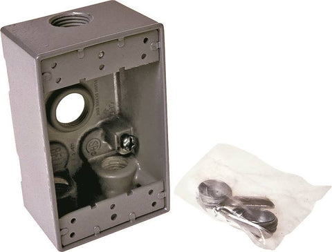 Box Outlet Alum 1g 18.3cu Gray