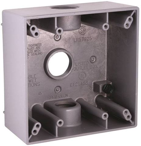 Box Outlet Alum 2g 32cu In Gry