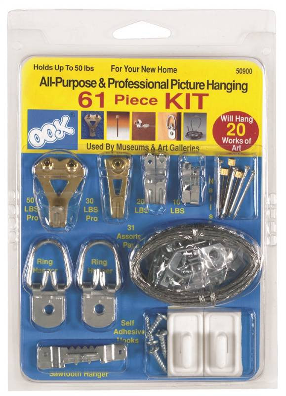 Hanger Picture Kit 61pc Asstd