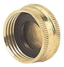 Brass Hose Caps W-washer Pk2