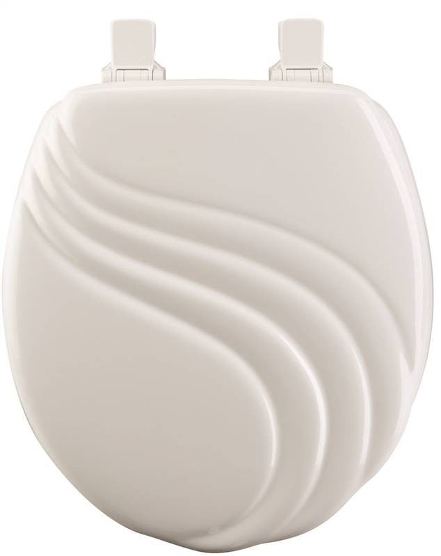 Toilet Seat Rnd Swirl White