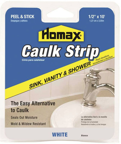 Caulk Strp Sink Wht 1-2inx10ft