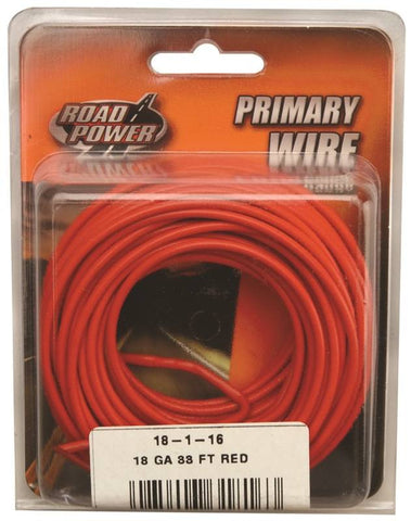 18ga Prim Wire Red 33' Cd
