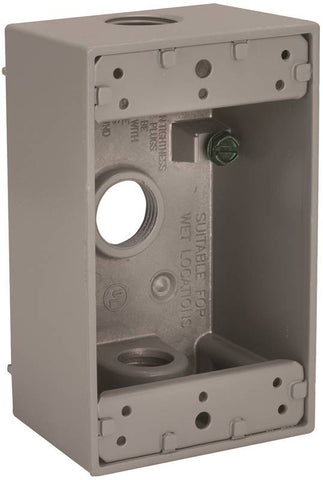 Box Outlet Alum 1g 18.3cu Gray