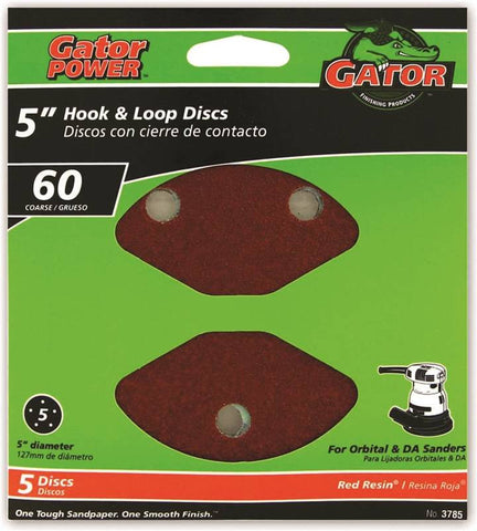 5in 60grit 5hole Hk-loop 5pk