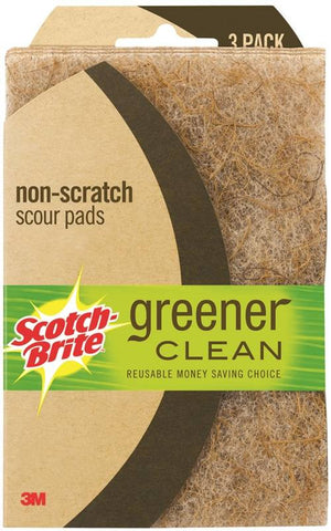 Green Clean Nonscratch 3pk