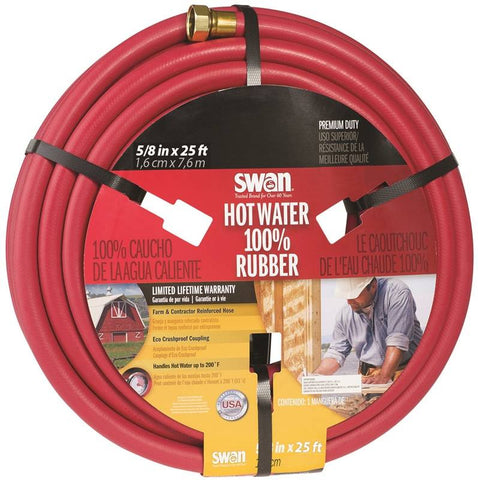 5-8x25ft Hot Water Rubber Hose