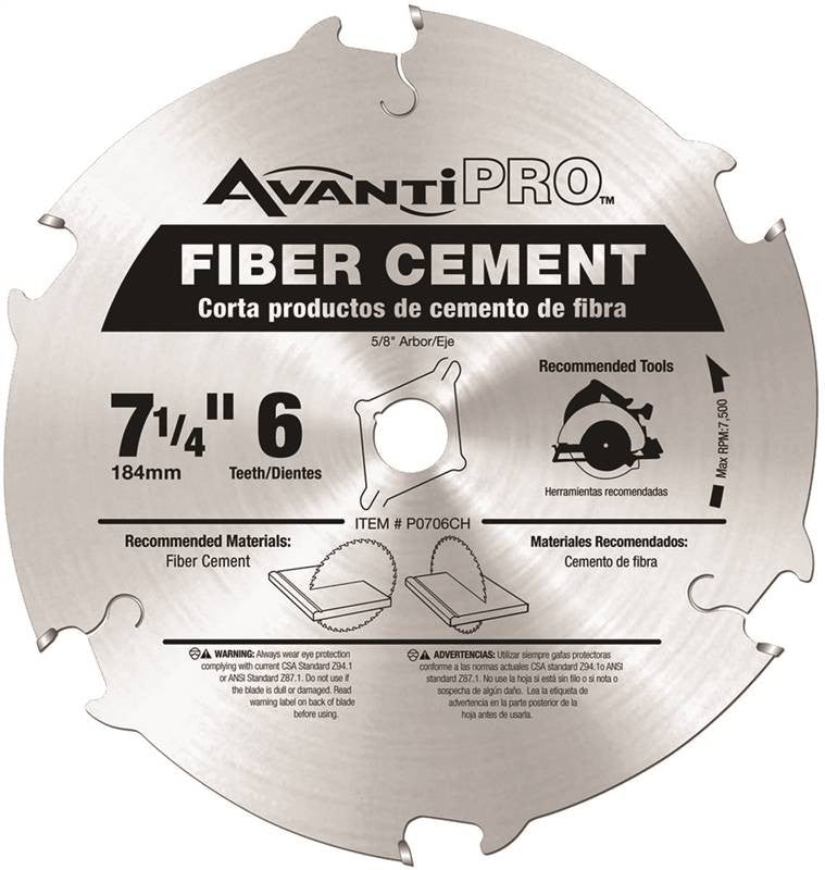 Circ Saw Blade Carb 6t 7-1-4