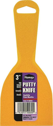 Knife Putty Plastic Yellow 3in