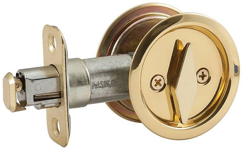 Latch Pocket Door Prvcy Brass