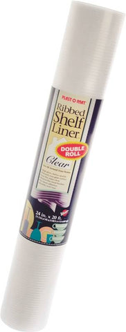 Shelf Liner Clear Rib12inx20ft