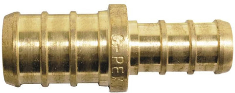 Coupler Pex 1-2inx3-8in Brass