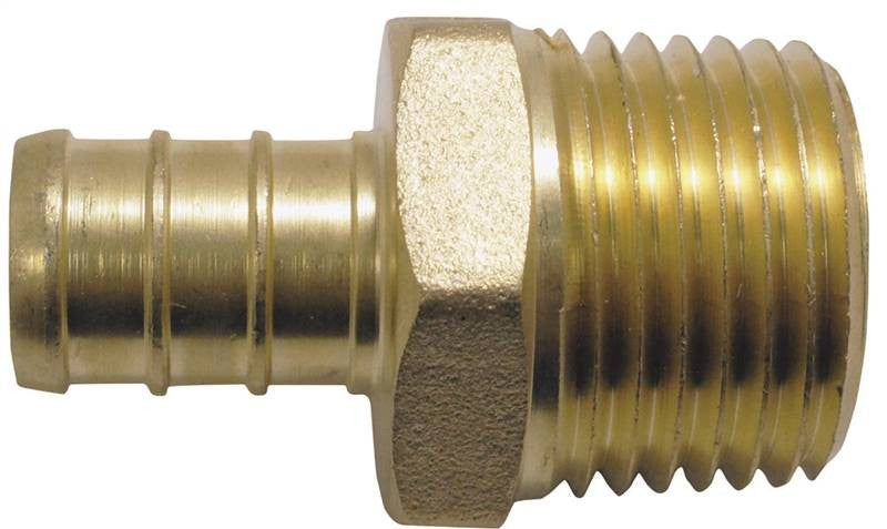 Adapter Pex 1-2in Brass Male