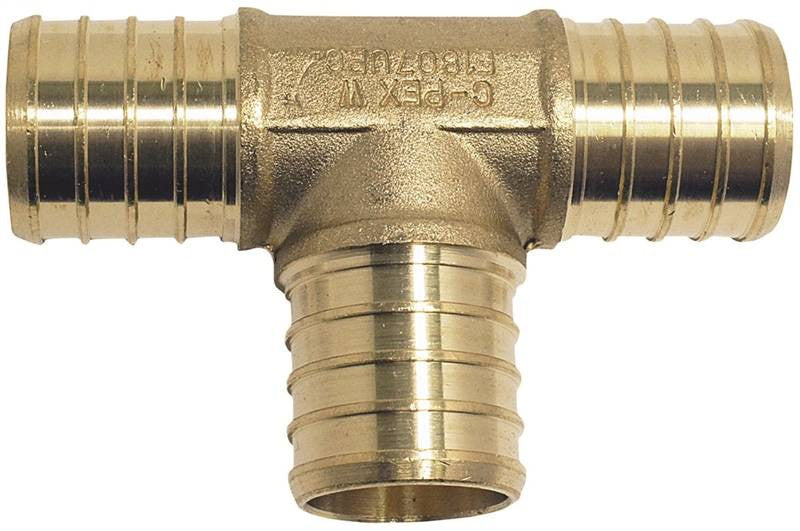 Fitting Pex 3-4 Inch Tee Brass