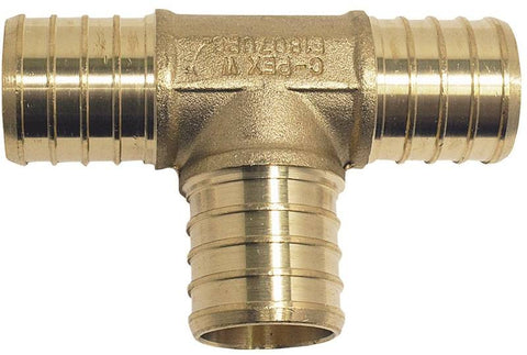 Fitting Pex 3-4 Tee Brass 5pk