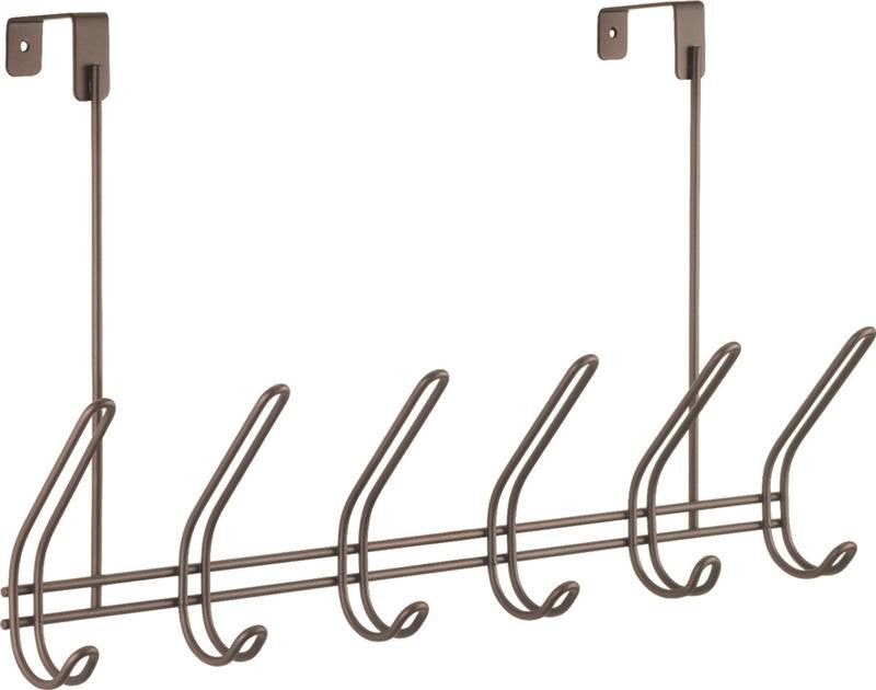 Rack Over Door 6 Hook Bronze