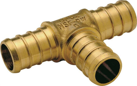 Tee Pex Brass 1-2 Inch