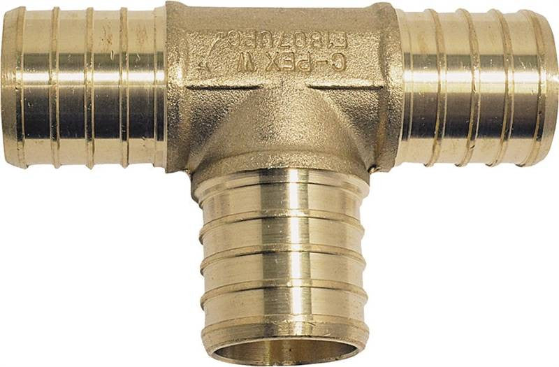 Tee Pex Brass 3-4 Inch