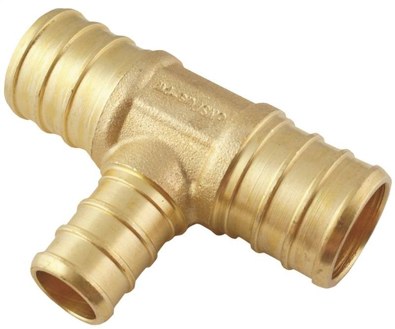 Tee Pex Brass 3-4x3-4x1-2 Inch